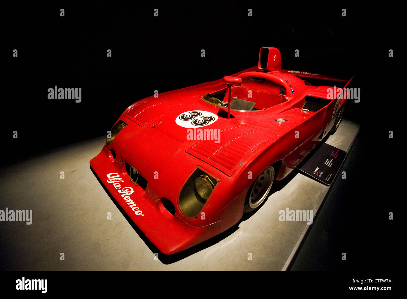 L'Italia, Piemonte, Torino, Museo dell'automobile, Museo dell'automobile, hall racing team, Alfa Romeo 33 TT 12, 1975 Foto Stock