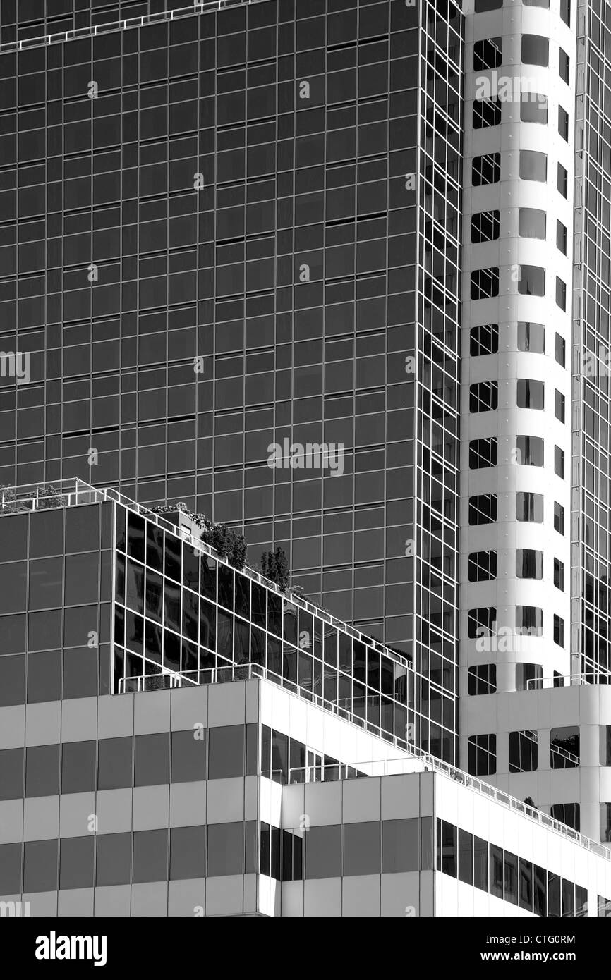 Dettaglio degli edifici a Vancouver in Canada Foto Stock