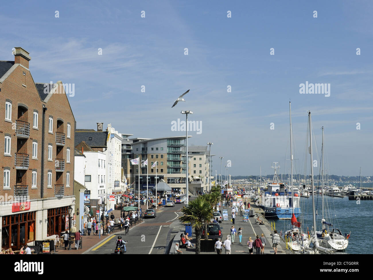 Poole Quay Dorset Inghilterra Foto Stock