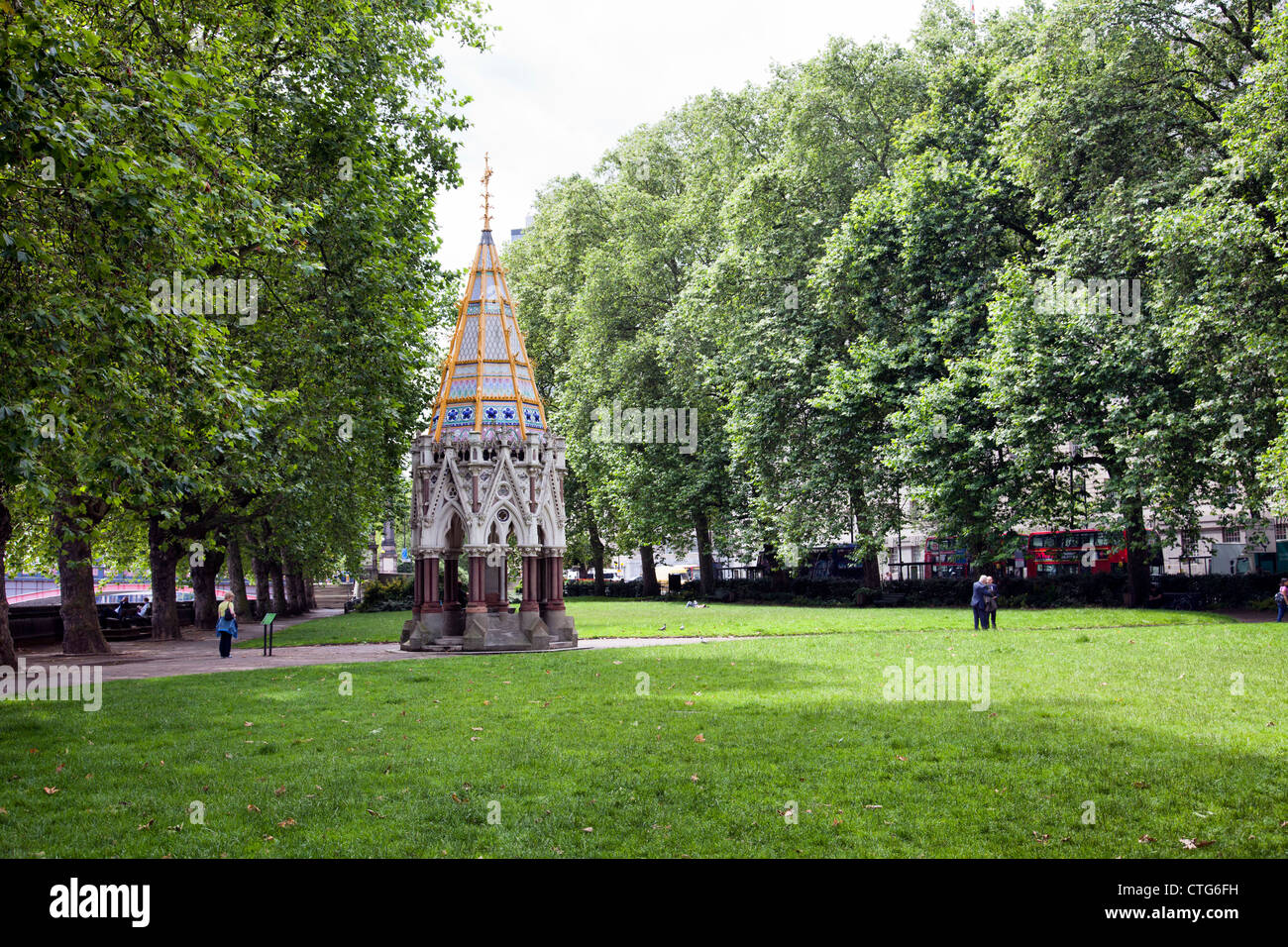 Buxton Memorial nella torre di Victoria Gardens a Millbank in London REGNO UNITO Foto Stock