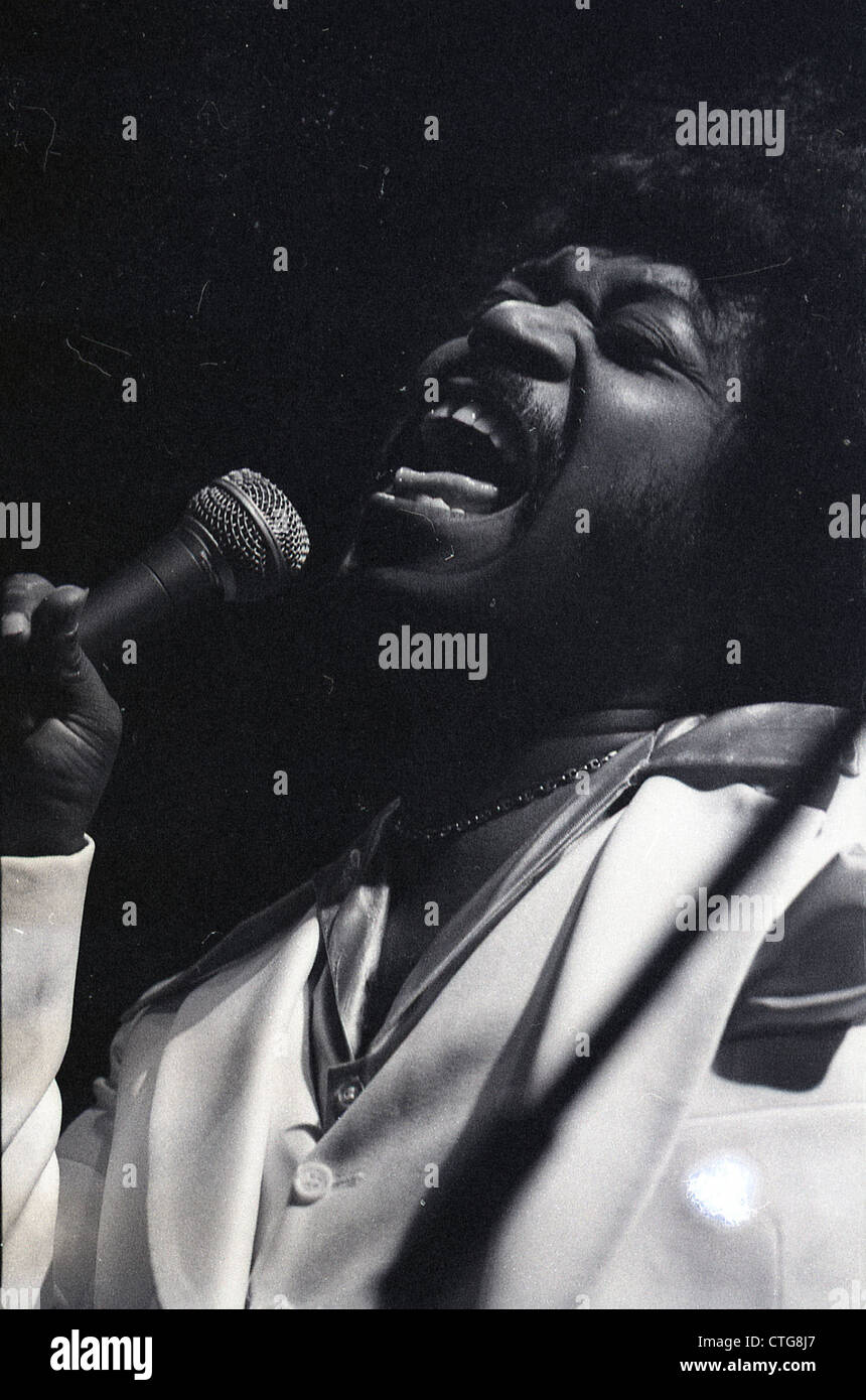 009956 - Percy Sledge in concerto negli anni settanta Foto Stock