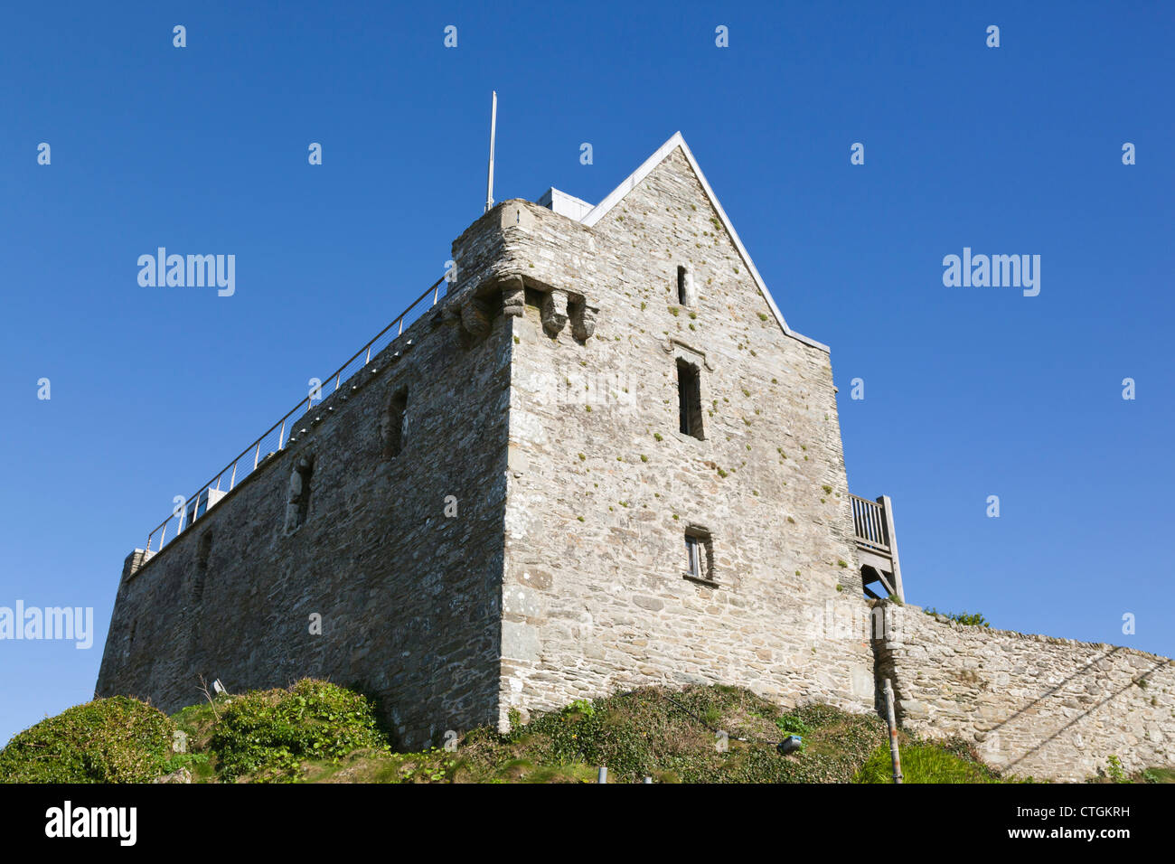 Baltimore, West Cork, Irlanda. Dun na Sead castello, costruito originariamente nel 1215. Foto Stock
