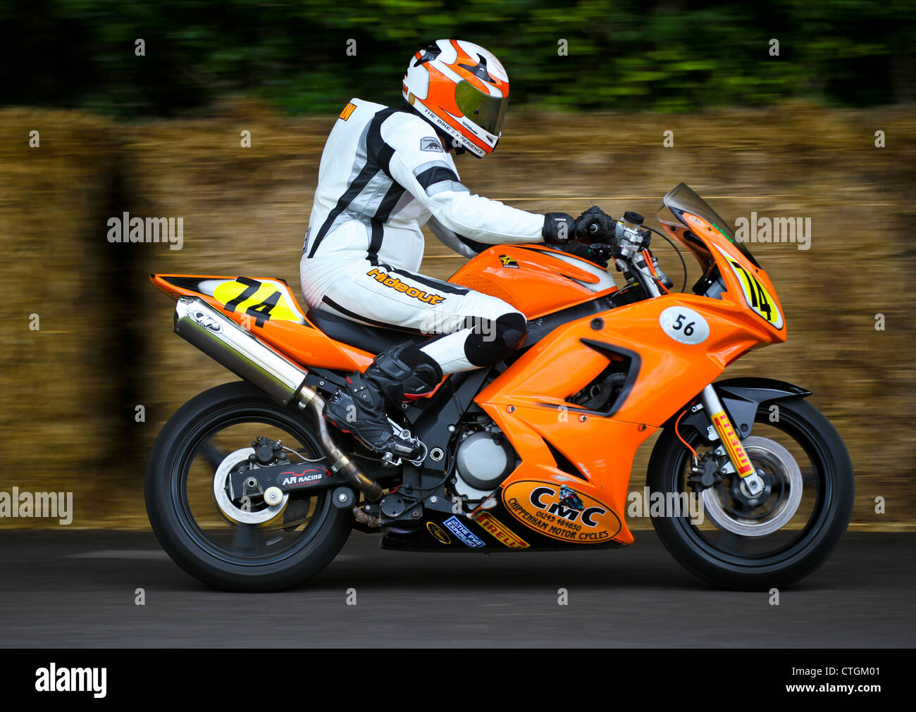 Motocicli dimostrando al Goodwood Festival of Speed 2012 Foto Stock