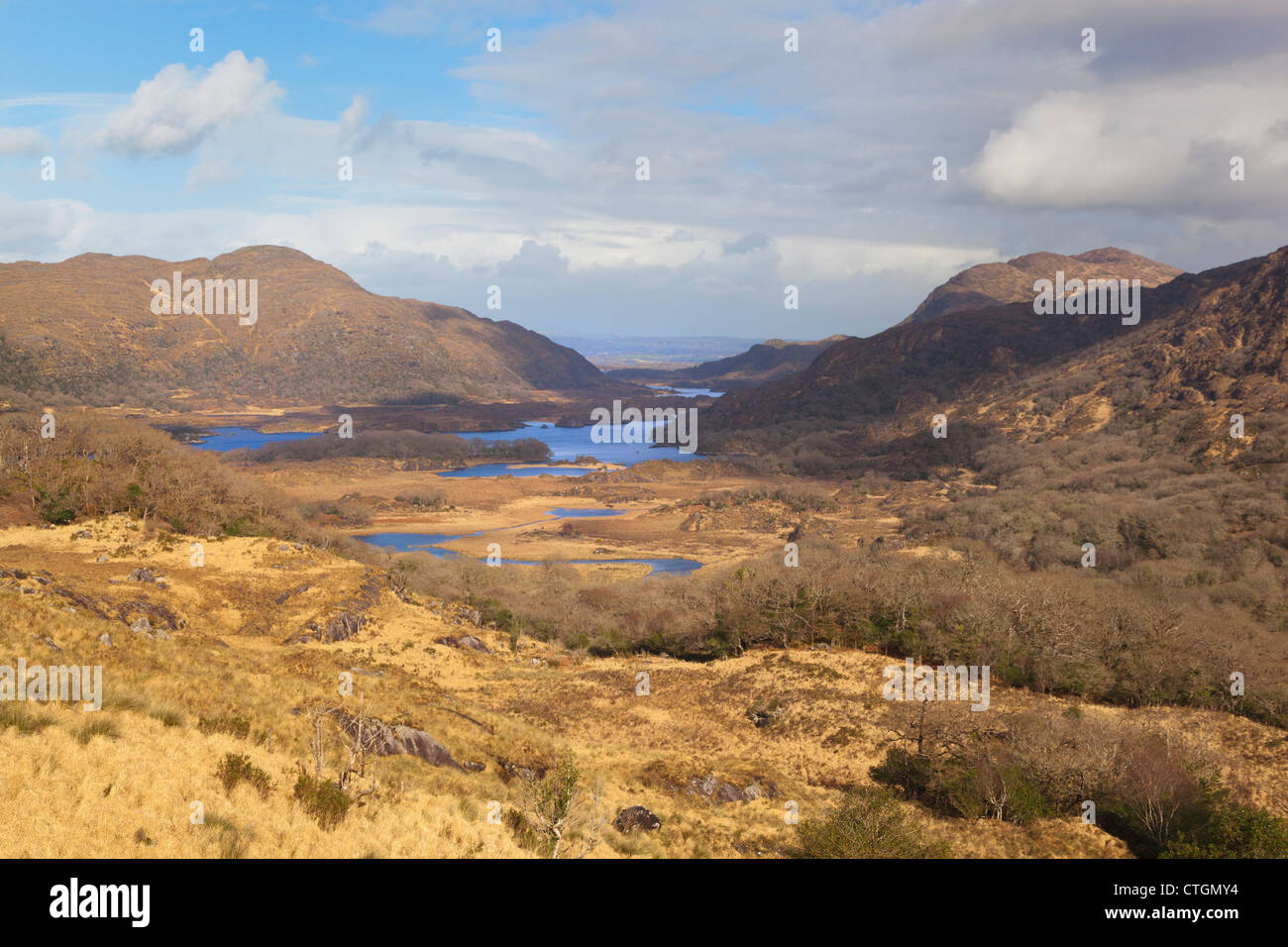 Laghi di Killarney, nella contea di Kerry, Irlanda. Ladies View. Foto Stock