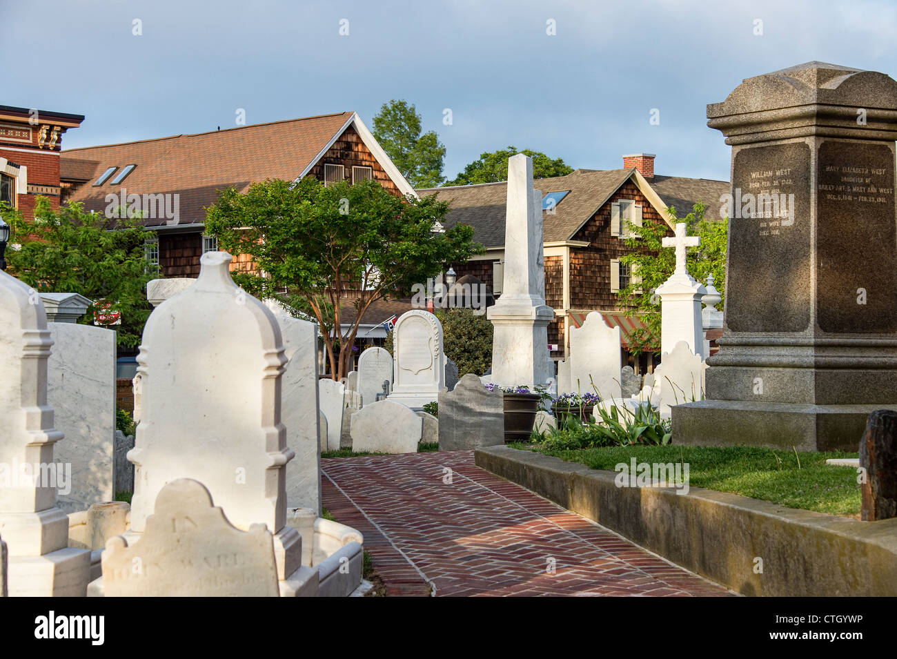 Centro storico di San Pietro Chiesa Episcopale, Lewes, DELAWARE, STATI UNITI D'AMERICA Foto Stock