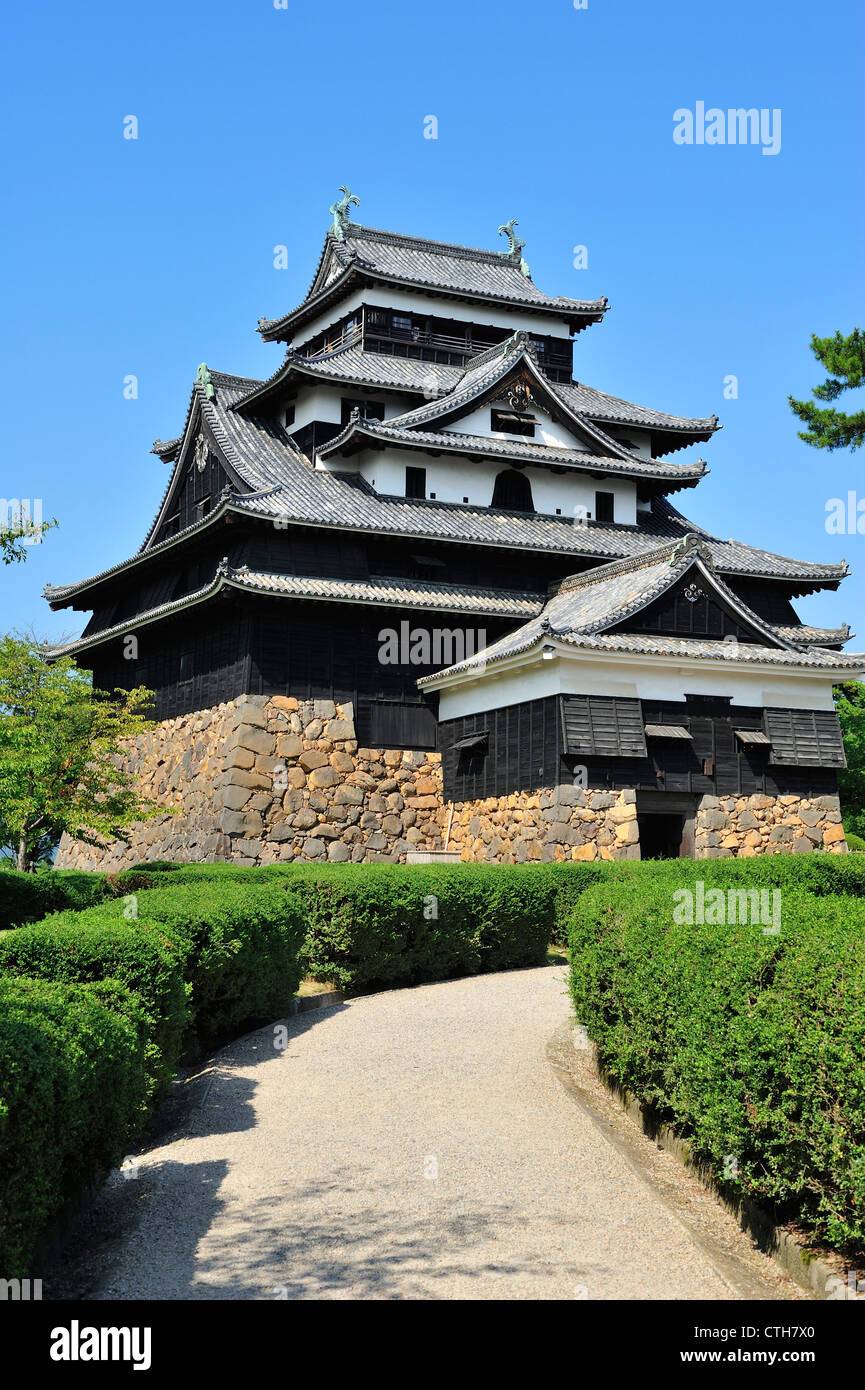 Matsue Castello, Matsue City, prefettura di Shimane, Honshu, Giappone Foto Stock