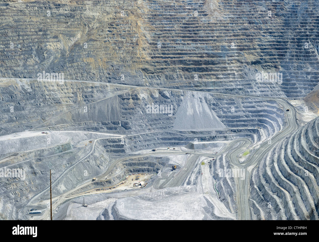 Bingham Canyon Mine Kennecott aka miniera di rame, un open-pit mining a sud-ovest di Salt Lake City, Utah, Stati Uniti d'America Foto Stock