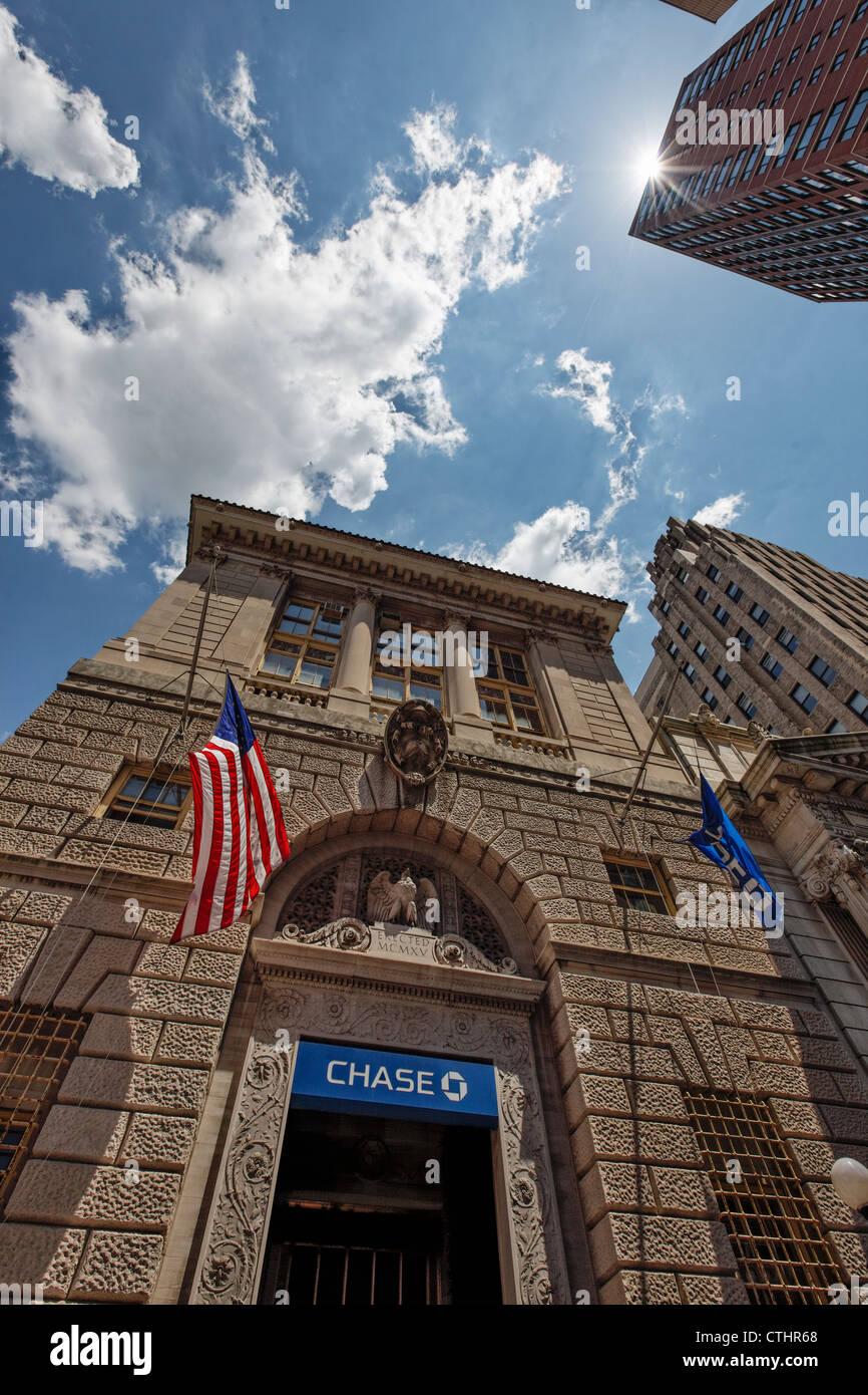 La Chase Manhattan Bank a Brooklyn, New York , USA Foto Stock