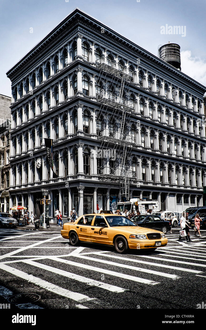 E.V. Haughwout building, Ghisa District, Broadway, cabina, Soho, New York Foto Stock