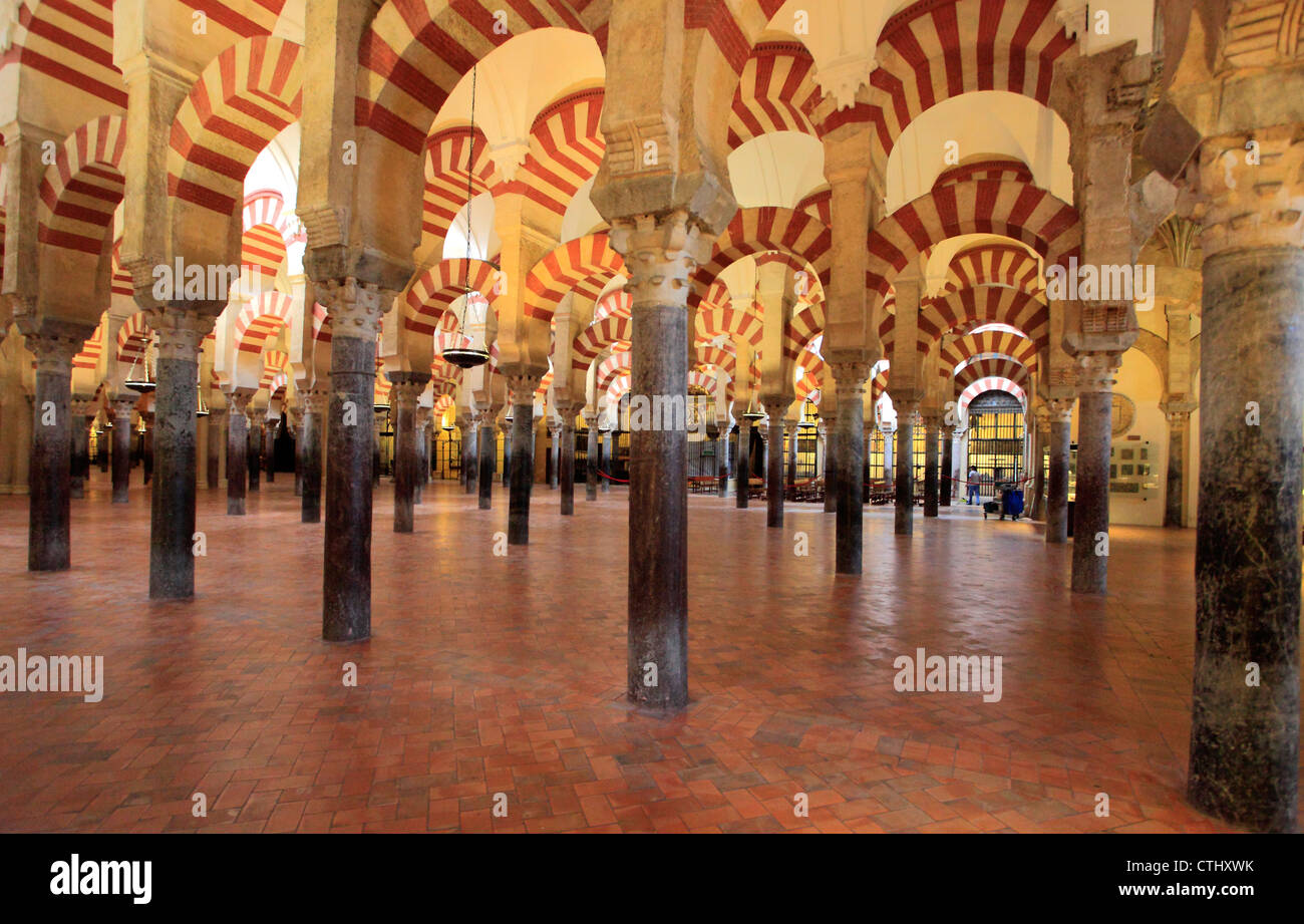Spagna; Andalusia; Cordoba, Mezquita, Cattedrale, interna Foto Stock