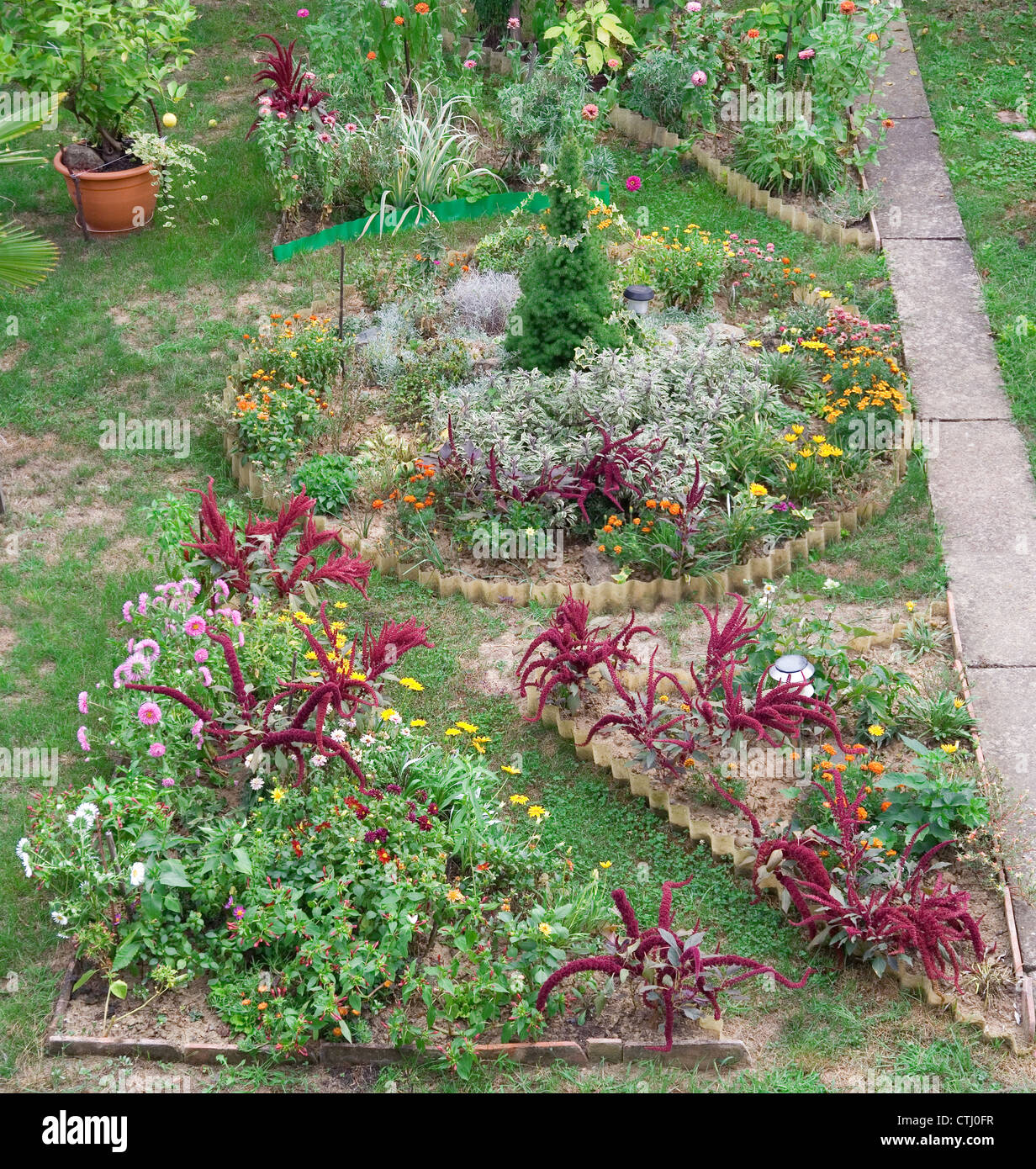 Home reso formale Garden Design Foto Stock