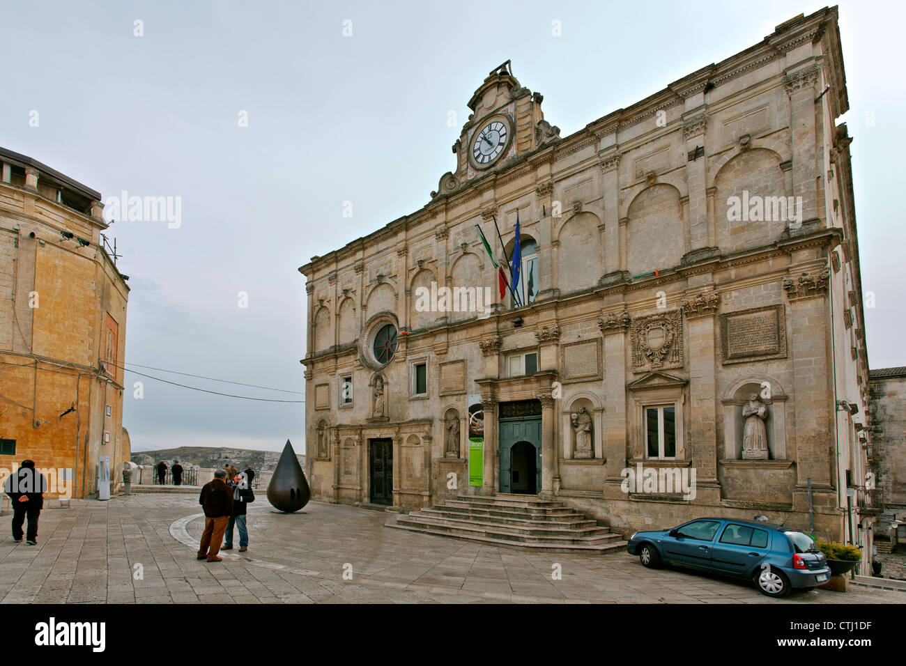 Palazzo Lanfranchi, 1668 Frate Francesco da Copertino architetto, medioevali Nazionale e il Museo di Arte Moderna di Basilicata Matera Foto Stock