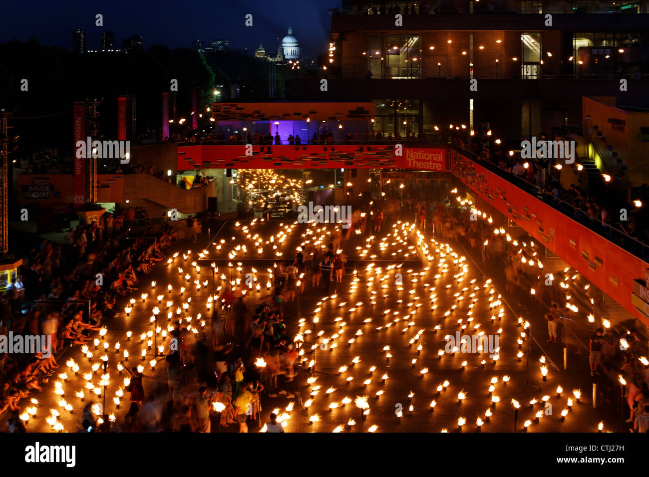 Il Giardino di fuoco presso il National Theatre di Londra Foto Stock