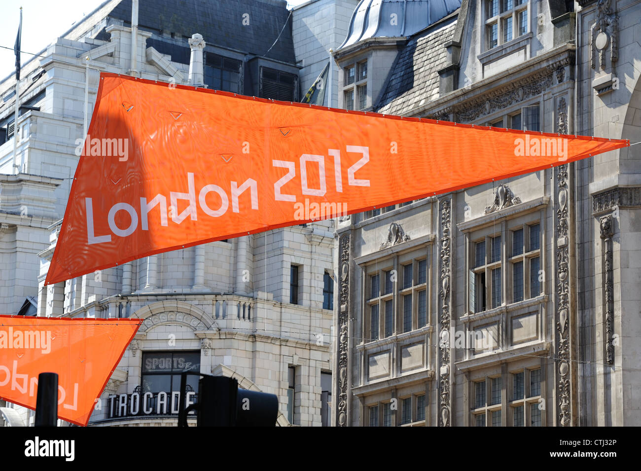 Londra 2012 segno olimpico Foto Stock