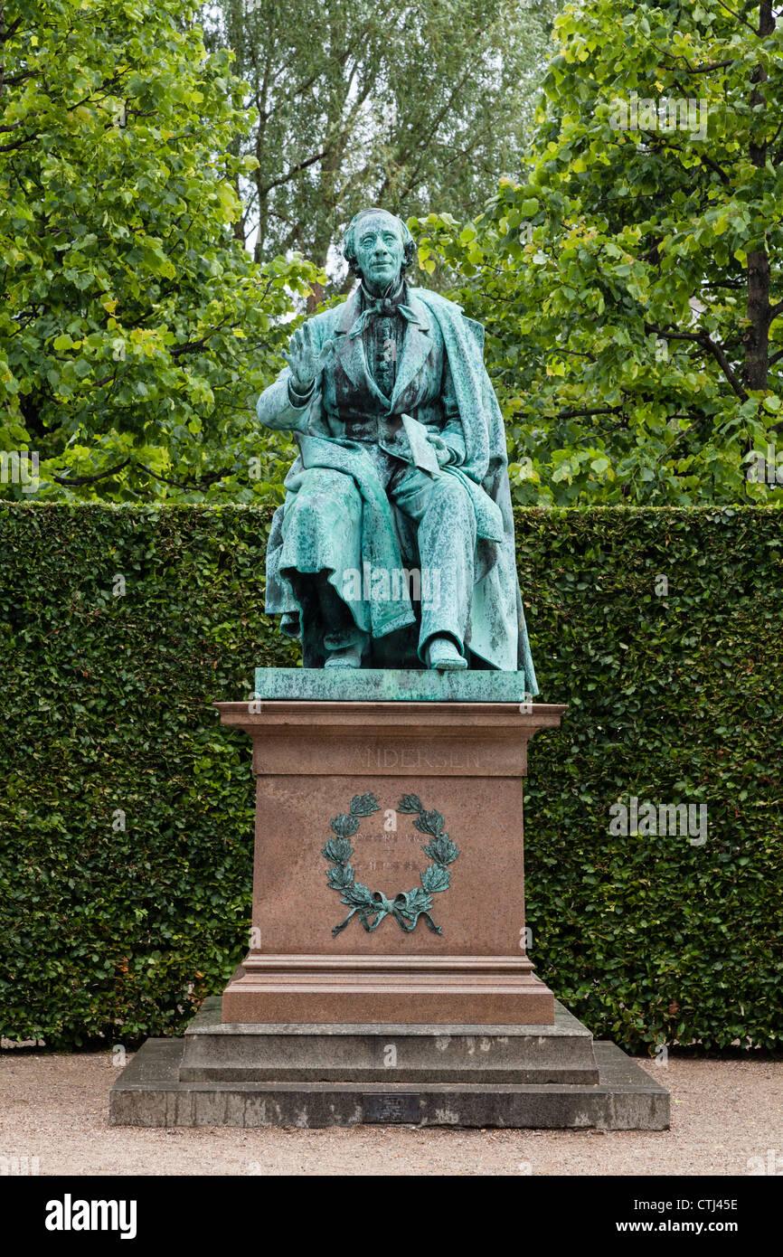 Statua di Hans Christian Andersen, Copenhagen, Danimarca Foto Stock