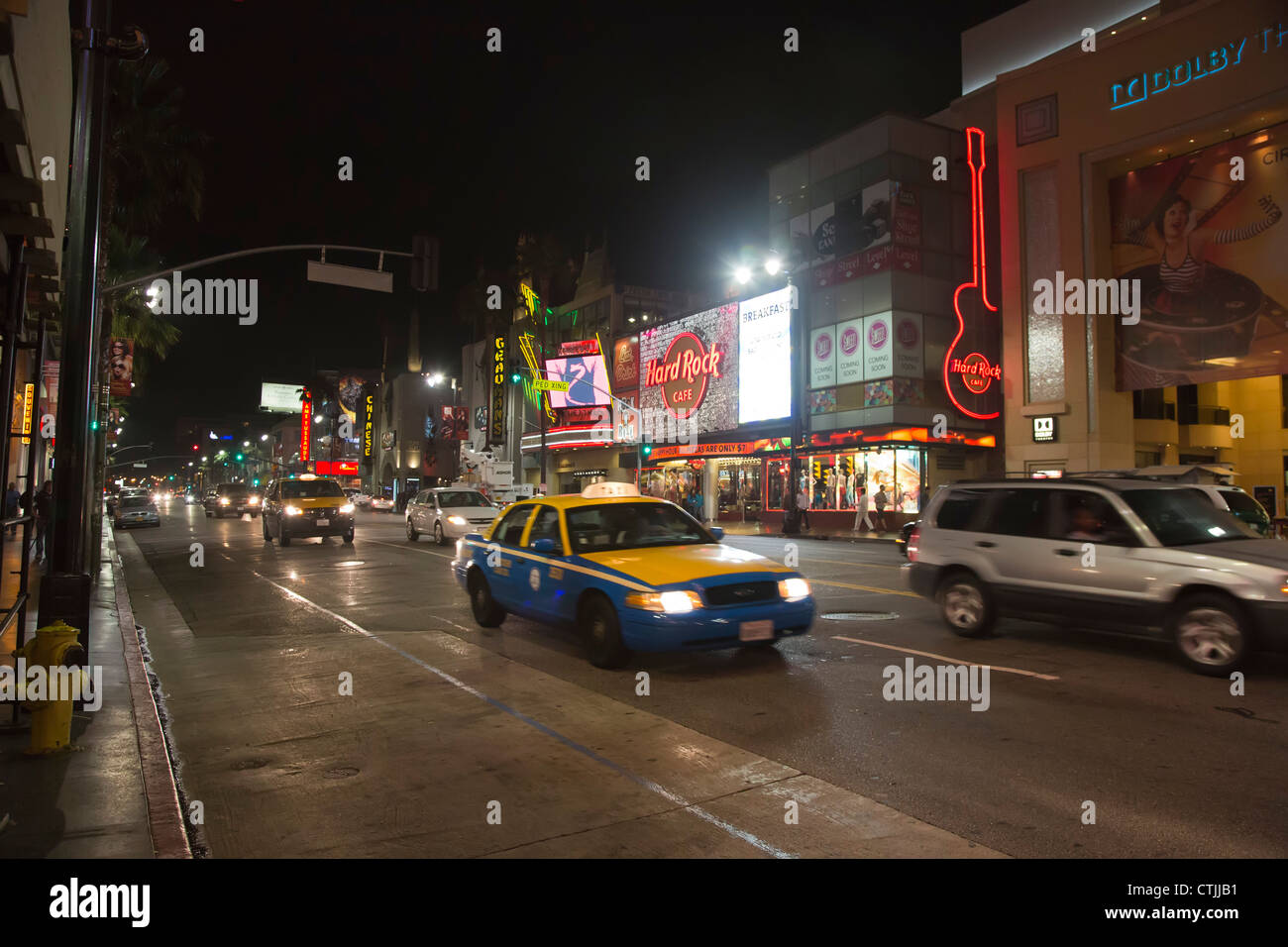 Los Angeles, California - Hollywood Blvd a Hollywood. Foto Stock