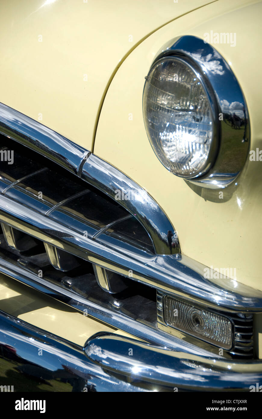 Pontiac griglia cromata Classic Car Foto Stock