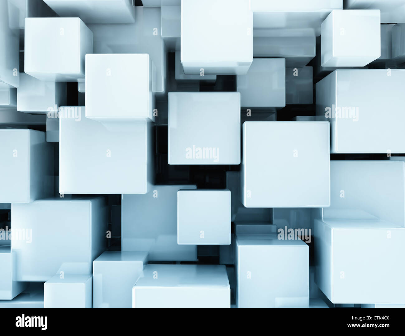 Abstract 3d sfondo cubetti Foto Stock