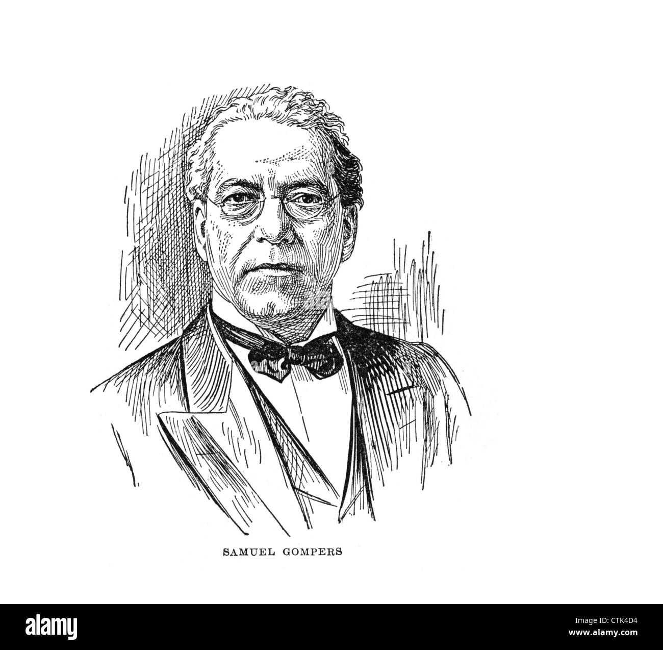Samuel Gompers, (27 gennaio 1850 - 13 dicembre 1924) l'inglese-americano nato il sigaro maker che divenne un sindacato leader. Foto Stock