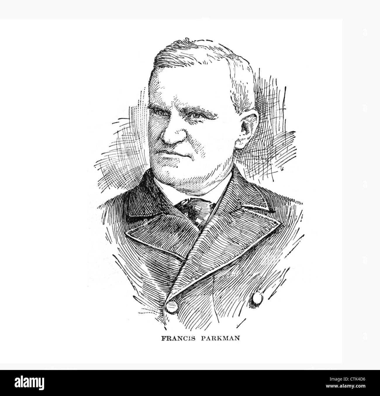 Francis Parkman, (16 settembre 1823 - 8 novembre 1893), l'autore americano e storico. Foto Stock