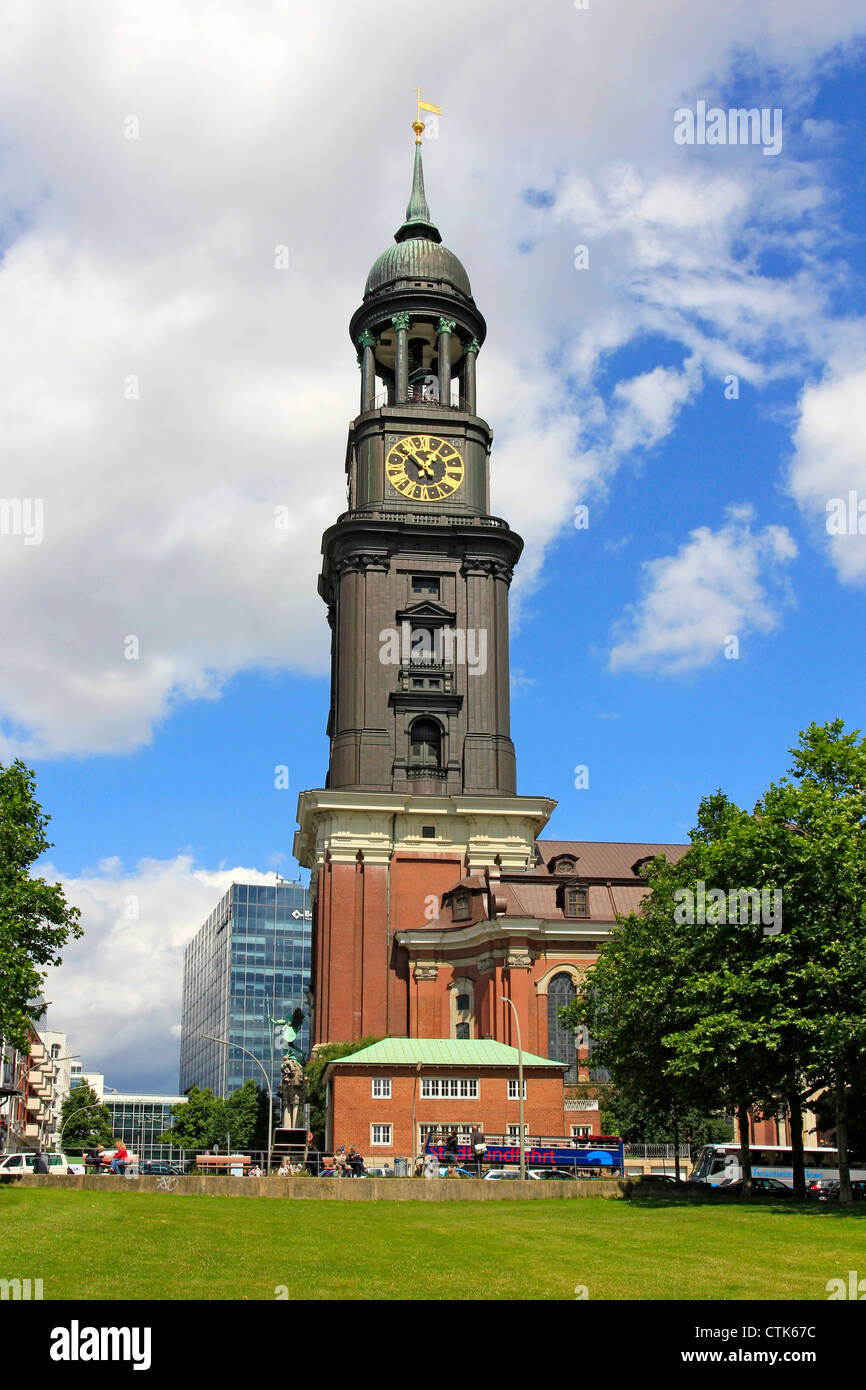 Germania, città anseatica di Amburgo, Chiesa di San Michele, Michl Foto Stock