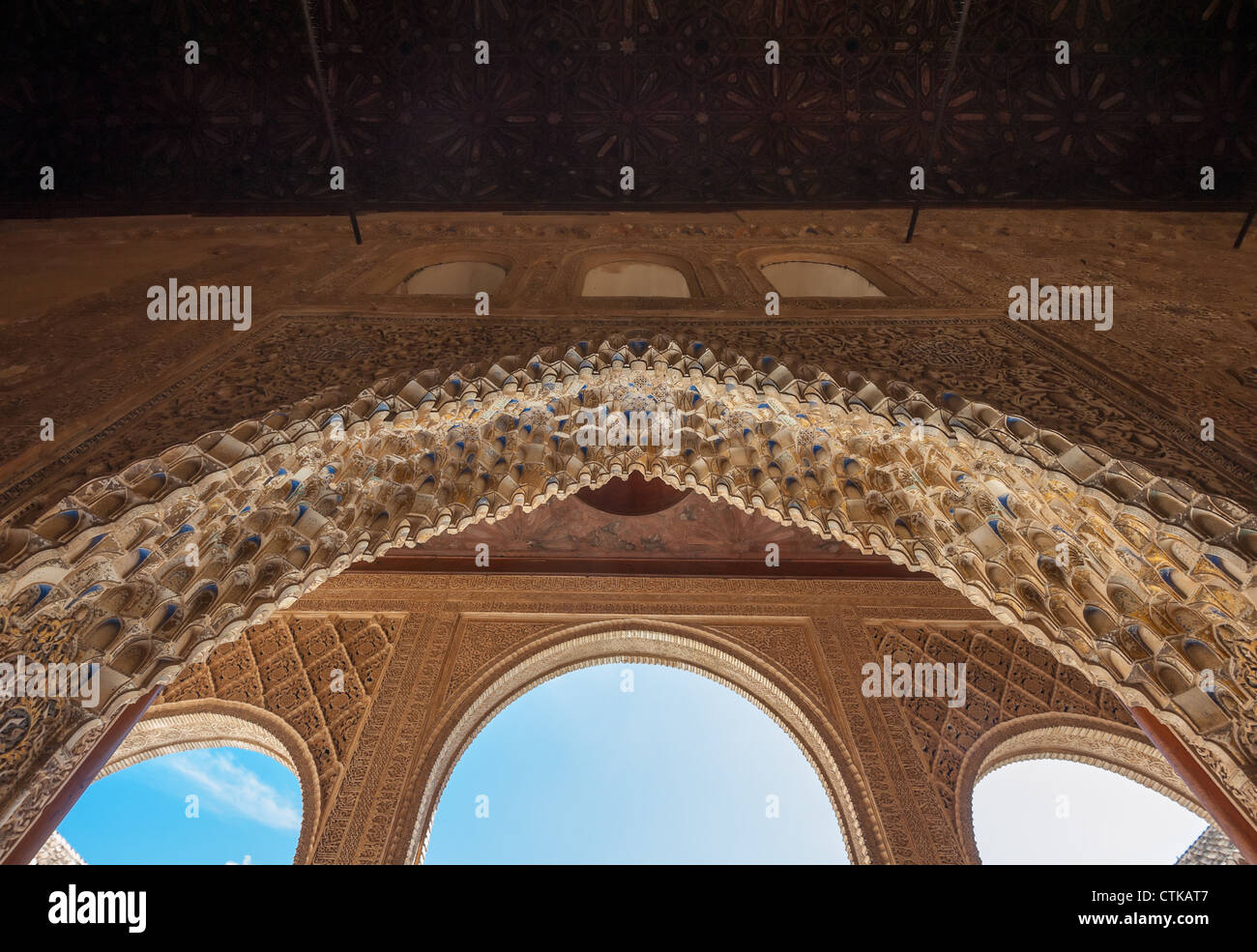 Interno della Alhambra Palace, Granada, Spagna Foto Stock