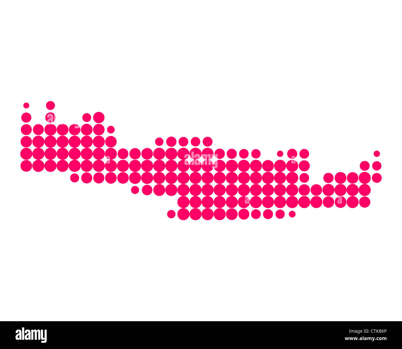 Mappa di Creta Foto Stock