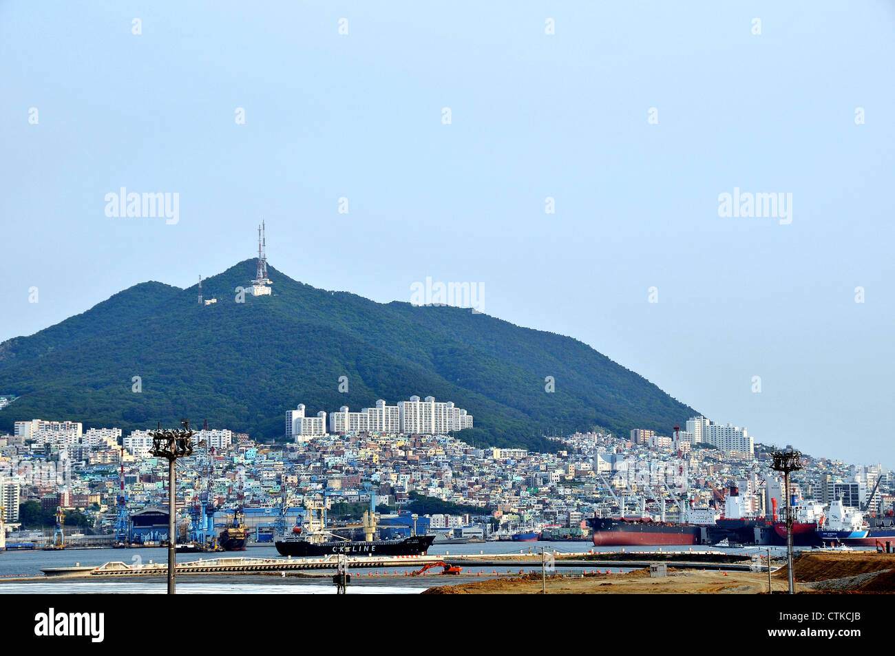 Porto Busan Corea del Sud Asia Foto Stock