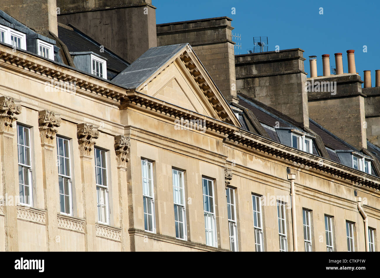 Great Pulteney Street, Bath Somerset, Inghilterra Foto Stock