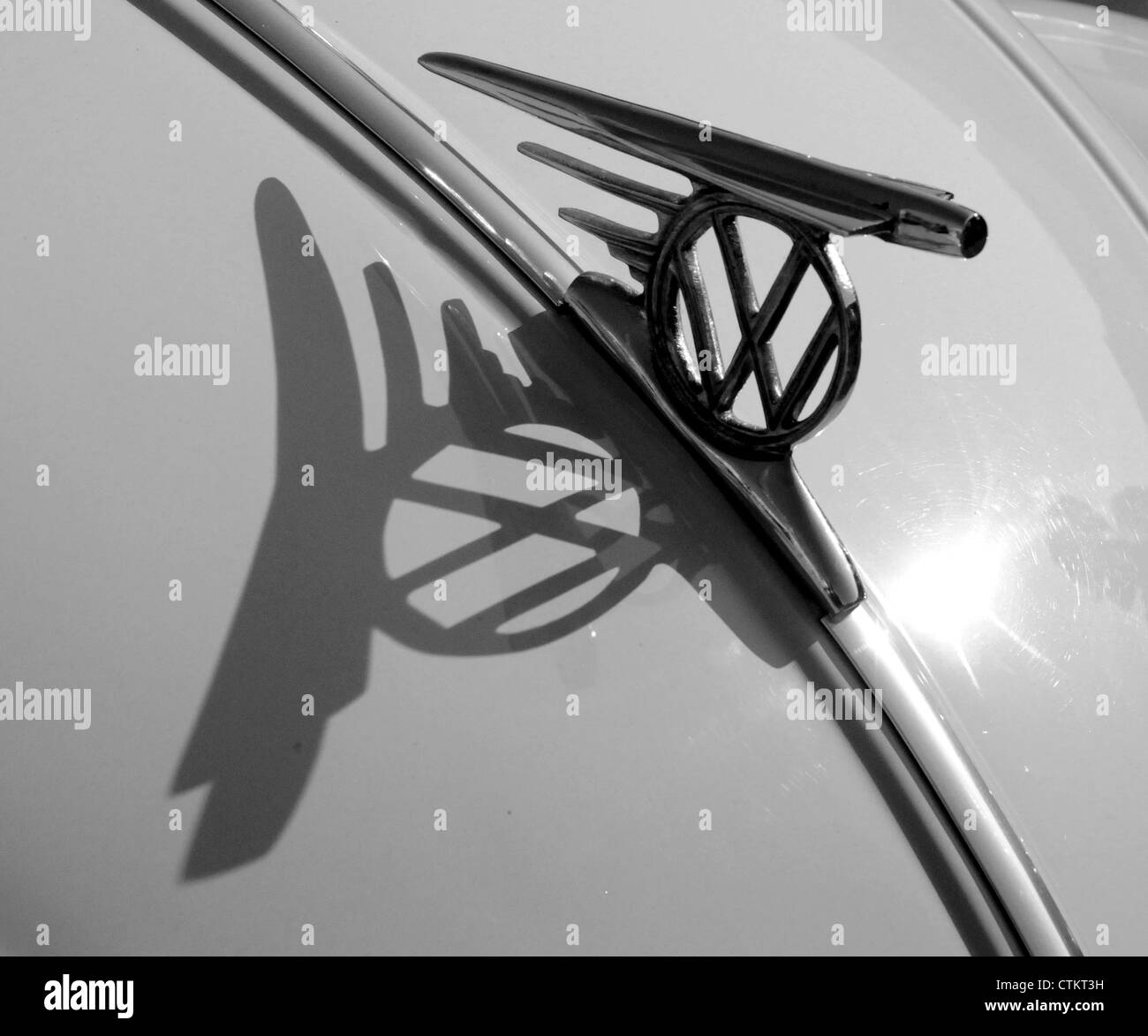 Cofano del motore di un volkswagon vw beetle Foto Stock