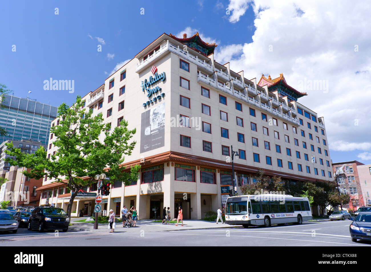 Holiday Inn hotel in Montreal, provincia del Québec in Canada. Foto Stock