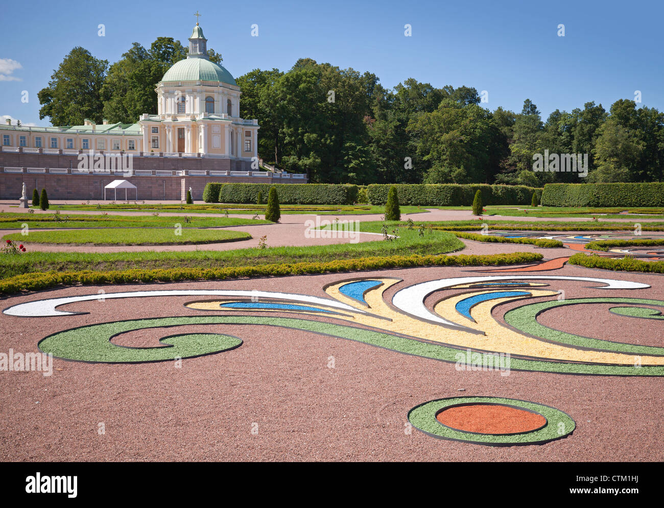Grand Il Palazzo Mensikov. San Pietroburgo area, Lomonosov, Oranienbaum, Russia Foto Stock