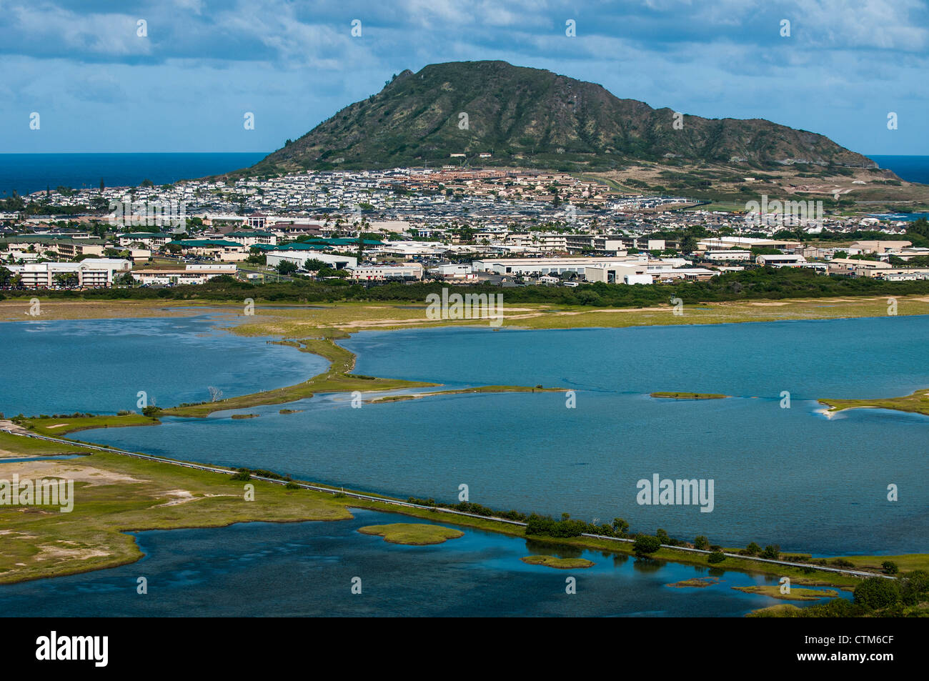 Kaneohe Base Marina Hawaii, Oahu, Hawaii Foto Stock