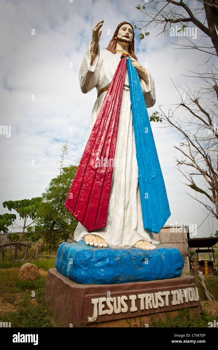 Statua di Gesù Cristo, Filippine Foto Stock