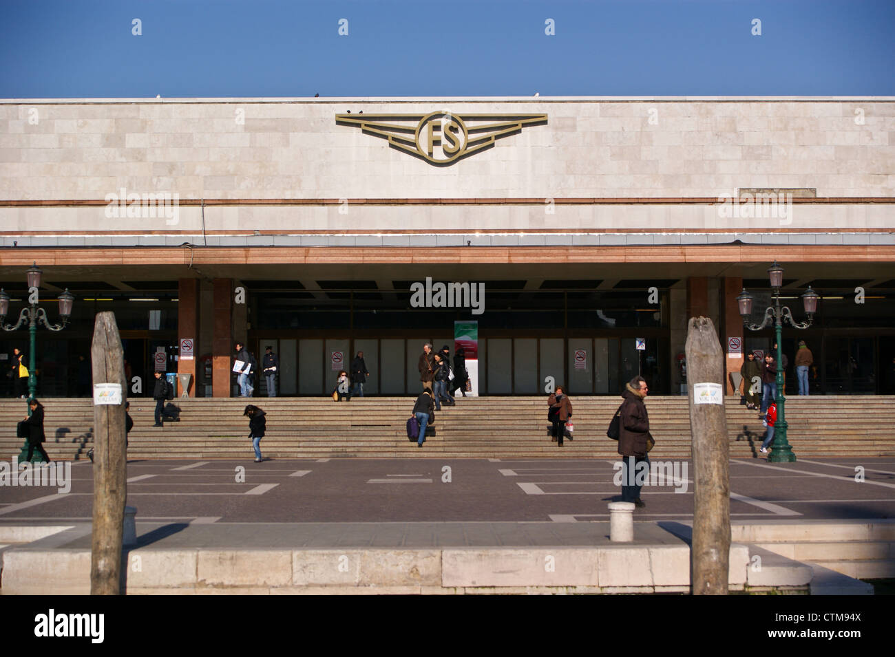Venezia - stazione ferroviaria Santa Lucia Foto Stock