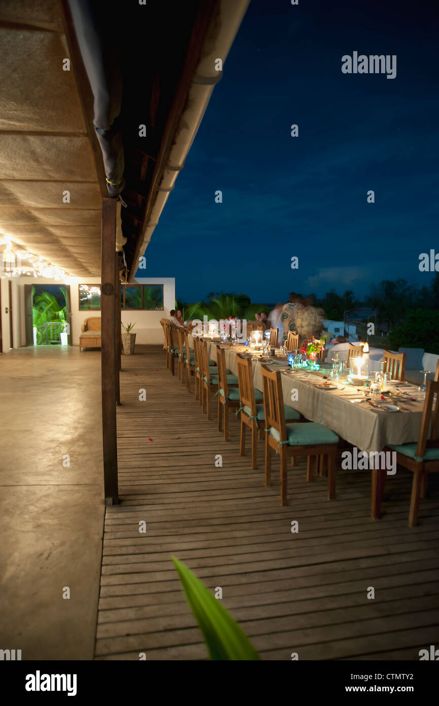 Ibo Island Lodge e Capodanno celebrazione, Quirimbas arcipelago, a nord del Mozambico Foto Stock