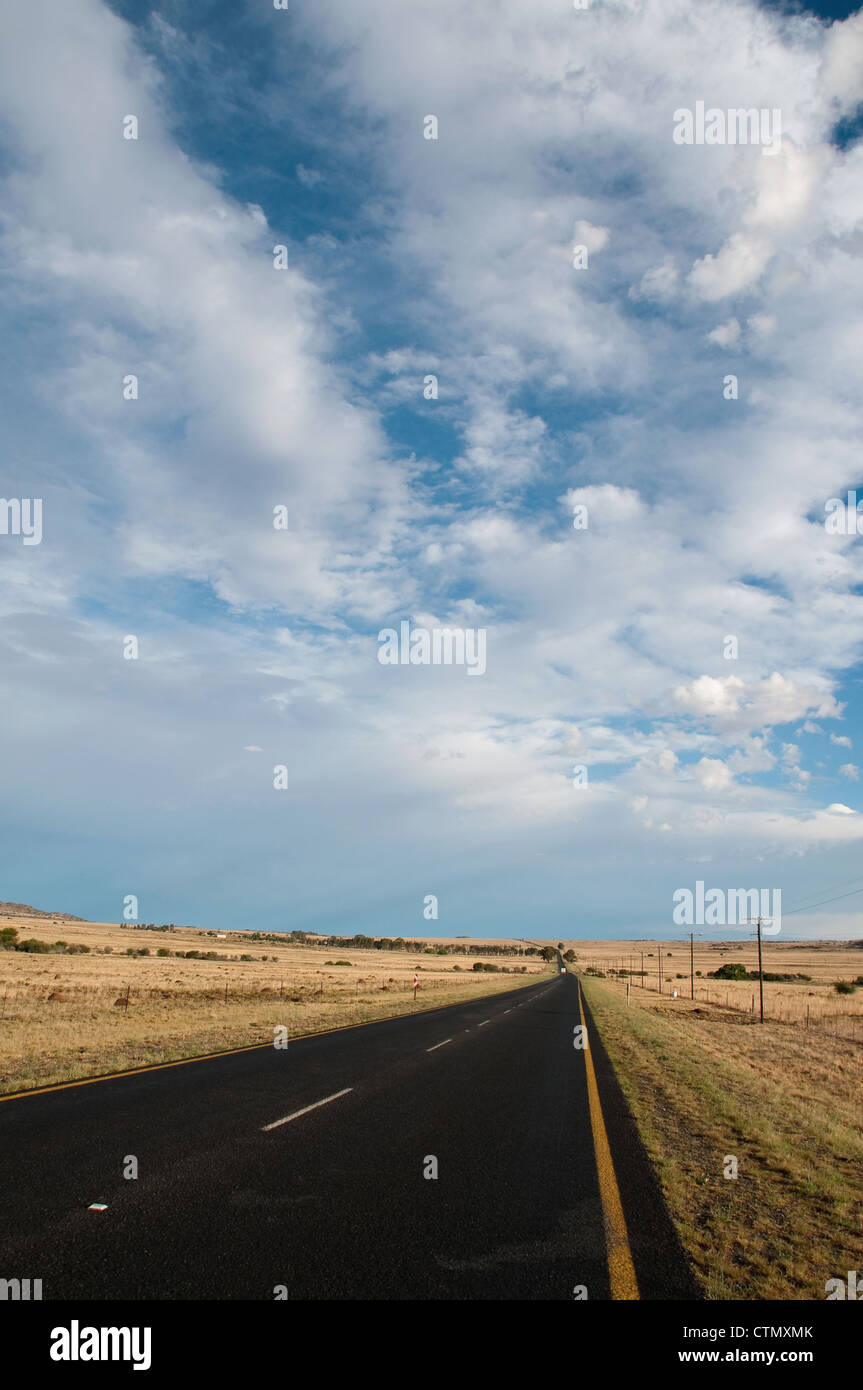 Nuvole paesaggio vicino a Bloemfontein, stato libero, Sud Africa Foto Stock