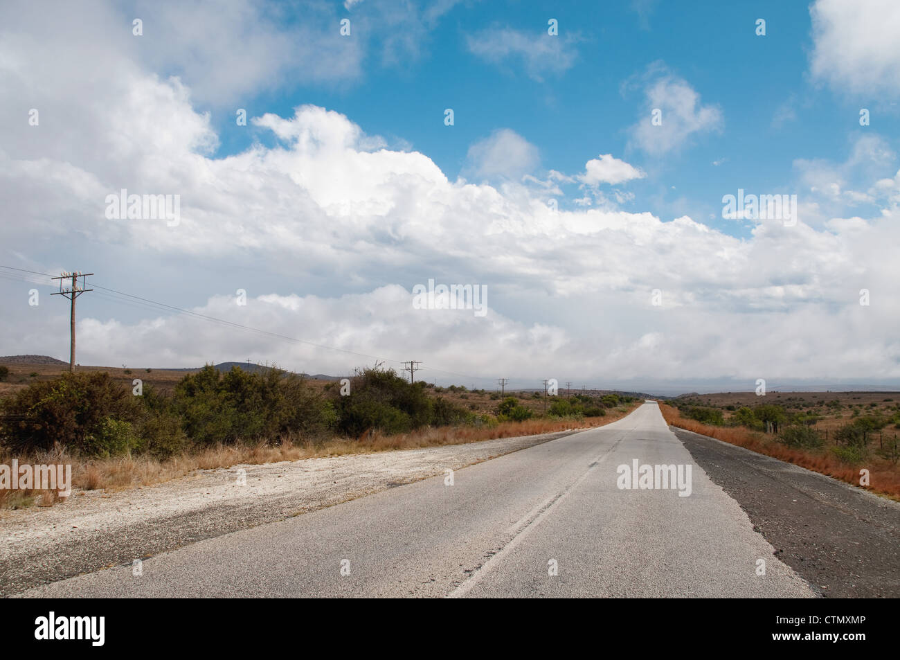 Nuvole paesaggio vicino a Bloemfontein, stato libero, Sud Africa Foto Stock
