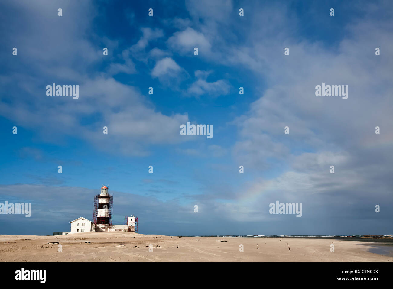 Cape Recife faro, Cape Recife, Port Elizabeth, Capo orientale, Sud Africa Foto Stock