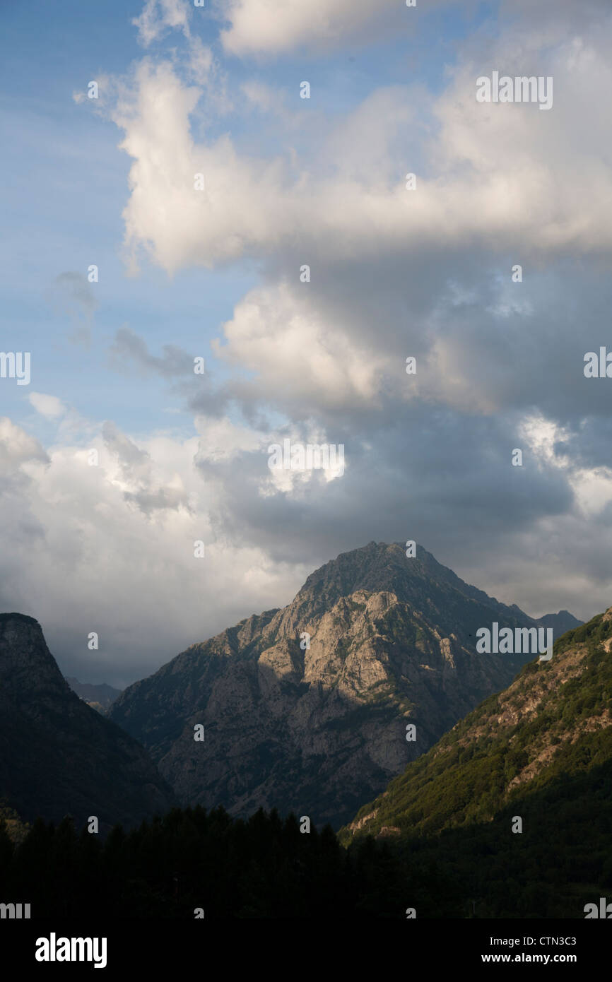 Alpi italiane a Entracque, Italia Foto Stock