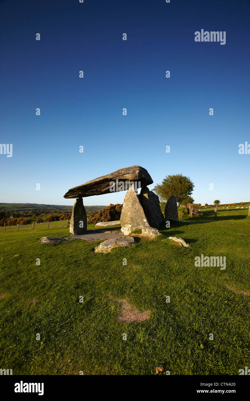 Pentre Ifan sepoltura camera, Pembrokeshire, Wales, Regno Unito Foto Stock