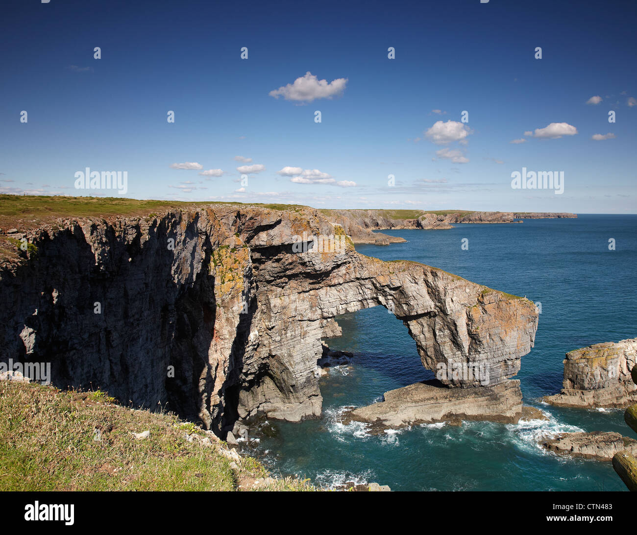 Ponte Verde del Galles, Pembrokeshire, Wales, Regno Unito Foto Stock