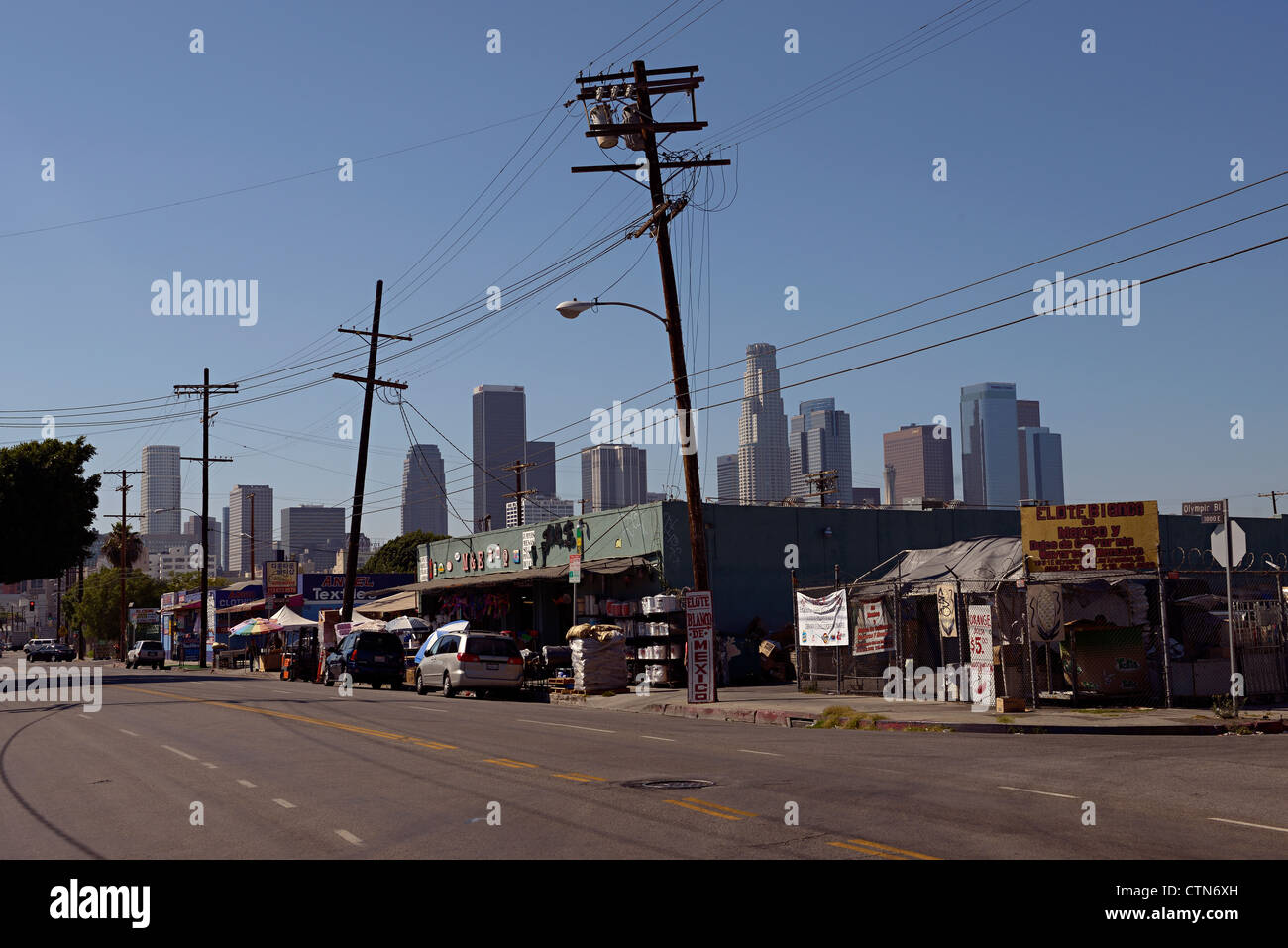 La downtown skyline Foto Stock