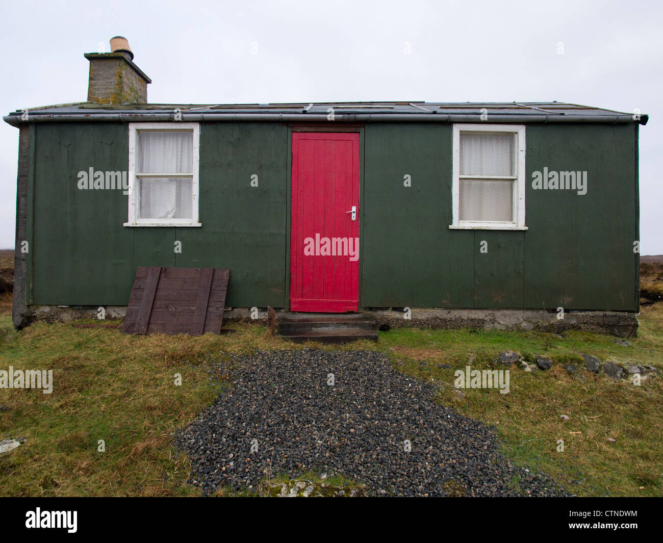 Shieling, isola di Lewis, Scozia Foto Stock