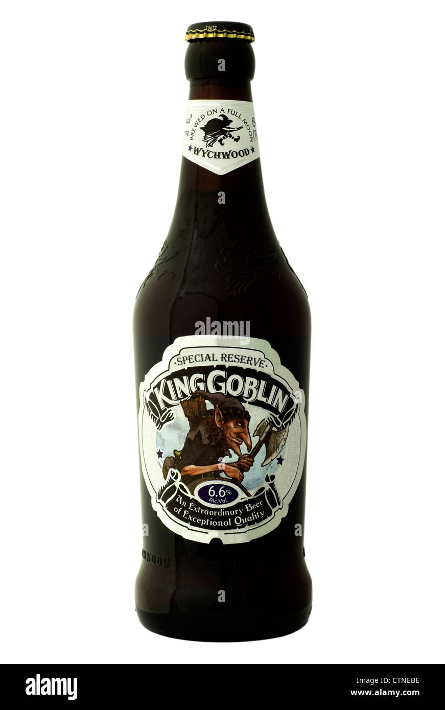 Wychwood (Marston's) Re dei Goblin Riserva speciale birra in bottiglia - corrente @ 2012. Foto Stock