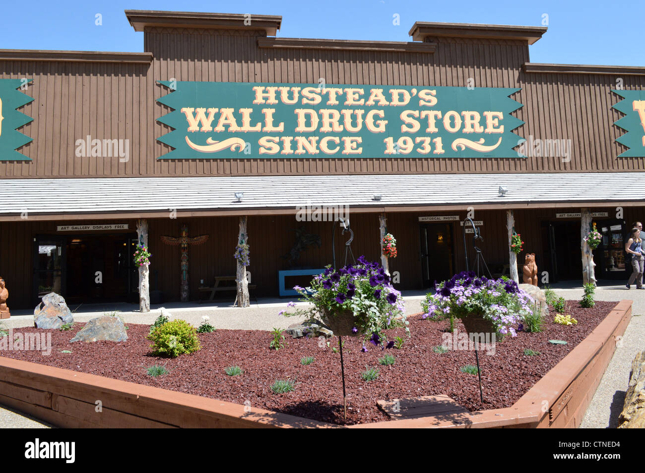Il famoso Muro Drug Store in parete, Dakota del Sud Foto Stock