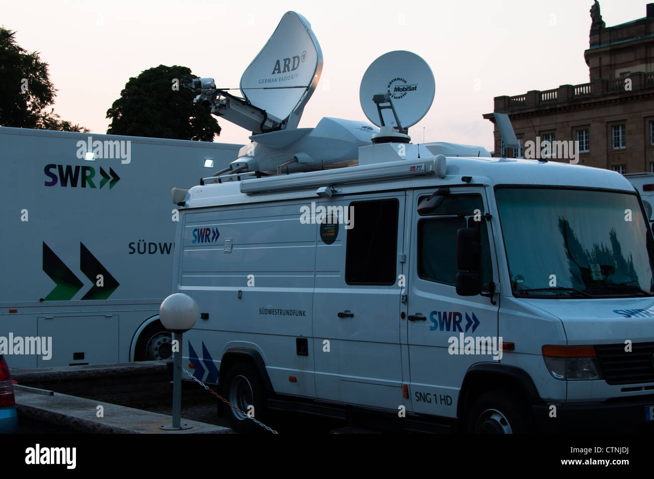 SWR, Southwest Radio Tedesca&TV Corporation è la registrazione e la trasmissione della premiere dell'opera di Mozart "Don Giovanni" sulla TV Foto Stock