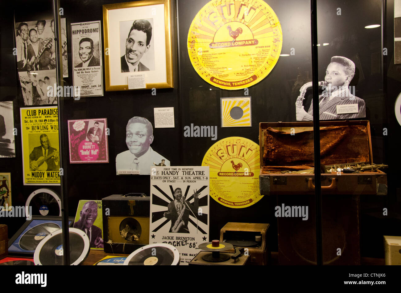 Tennessee Memphis. Sun Studio, leggendario studio di registrazione dove Johnny Cash, B.B. King & Elvis ha iniziato la propria carriera musicale. Foto Stock