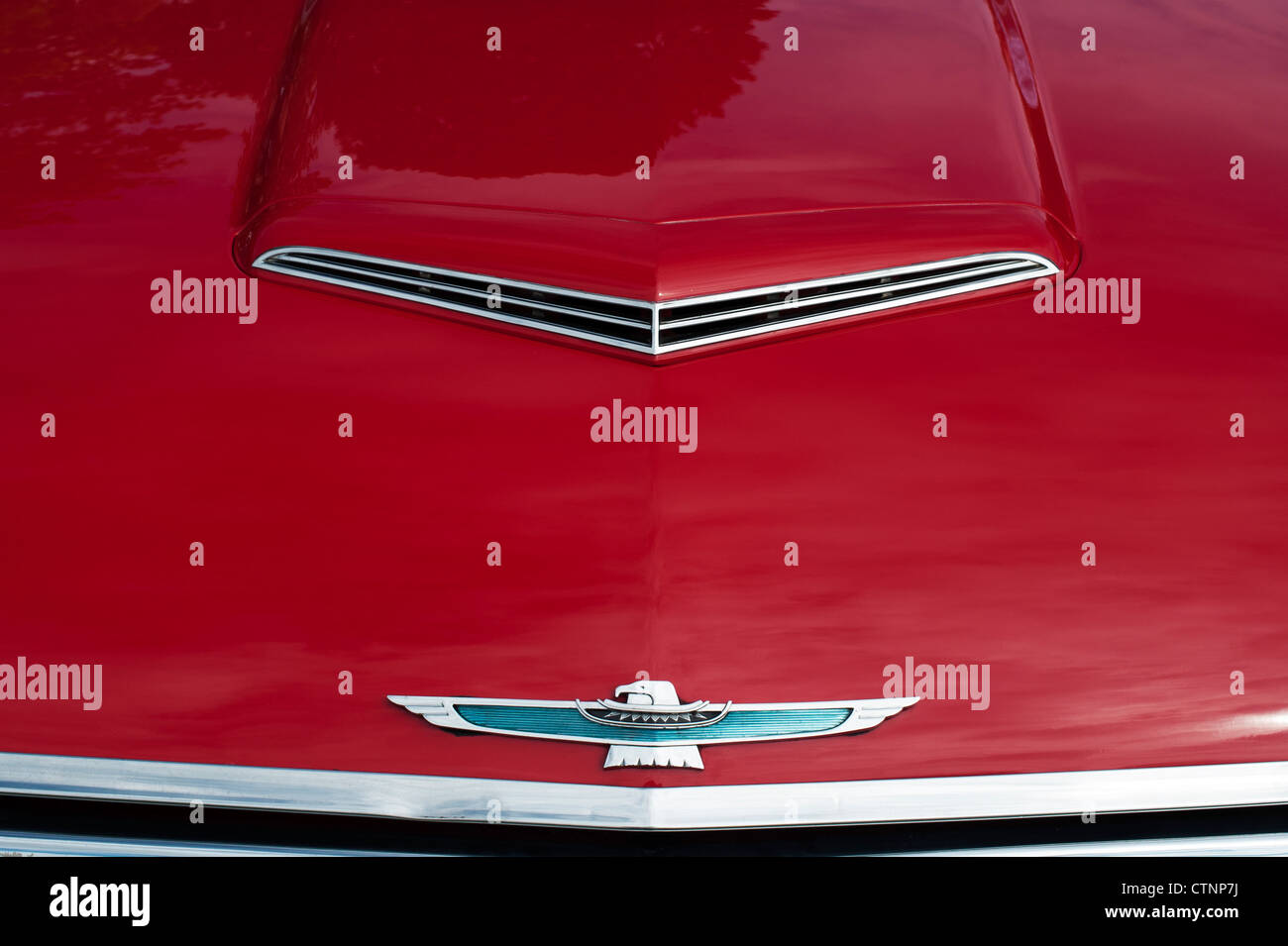 1963 Ford Thunderbird Hard Top cofano. Classic American T Bird Foto Stock