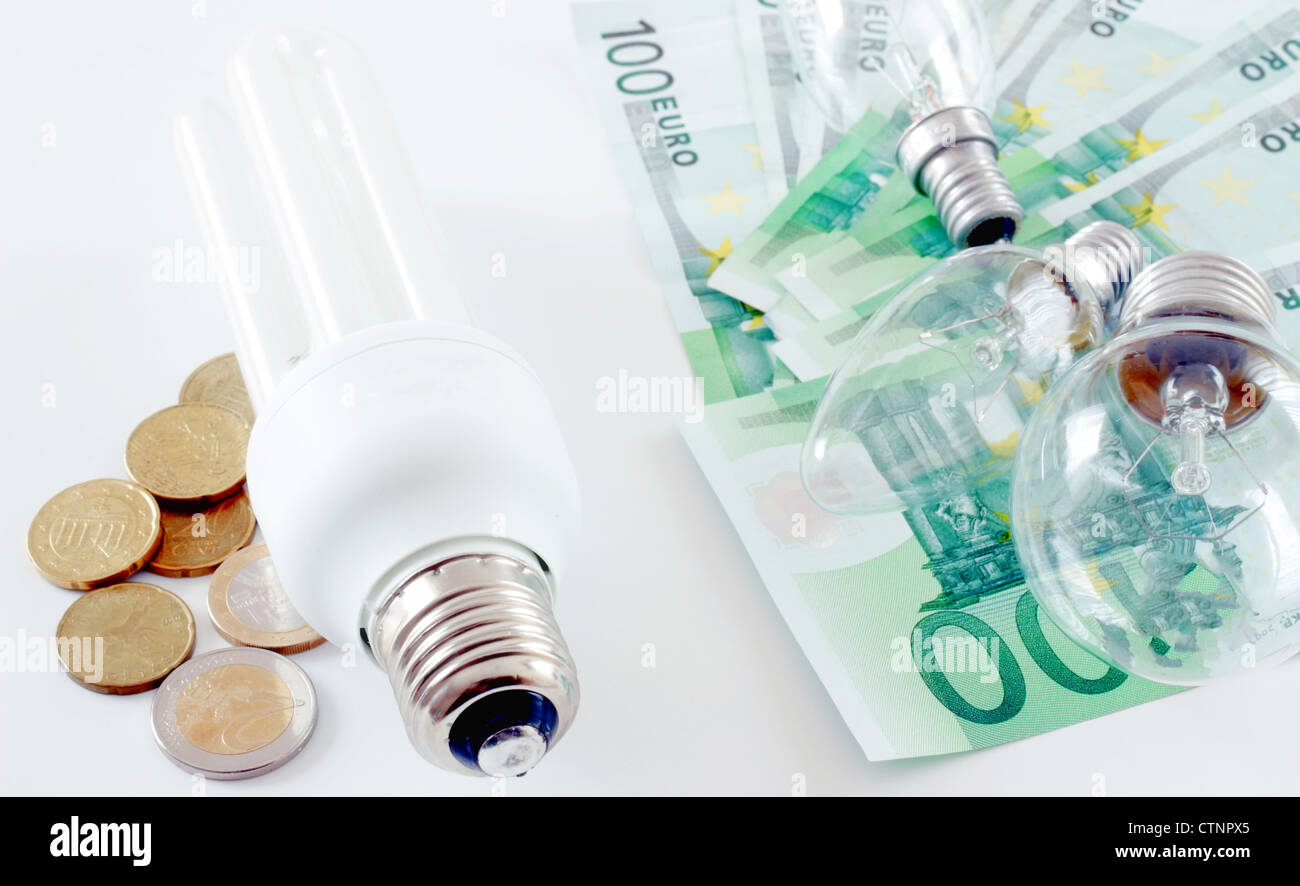 Risparmio energetico Foto Stock